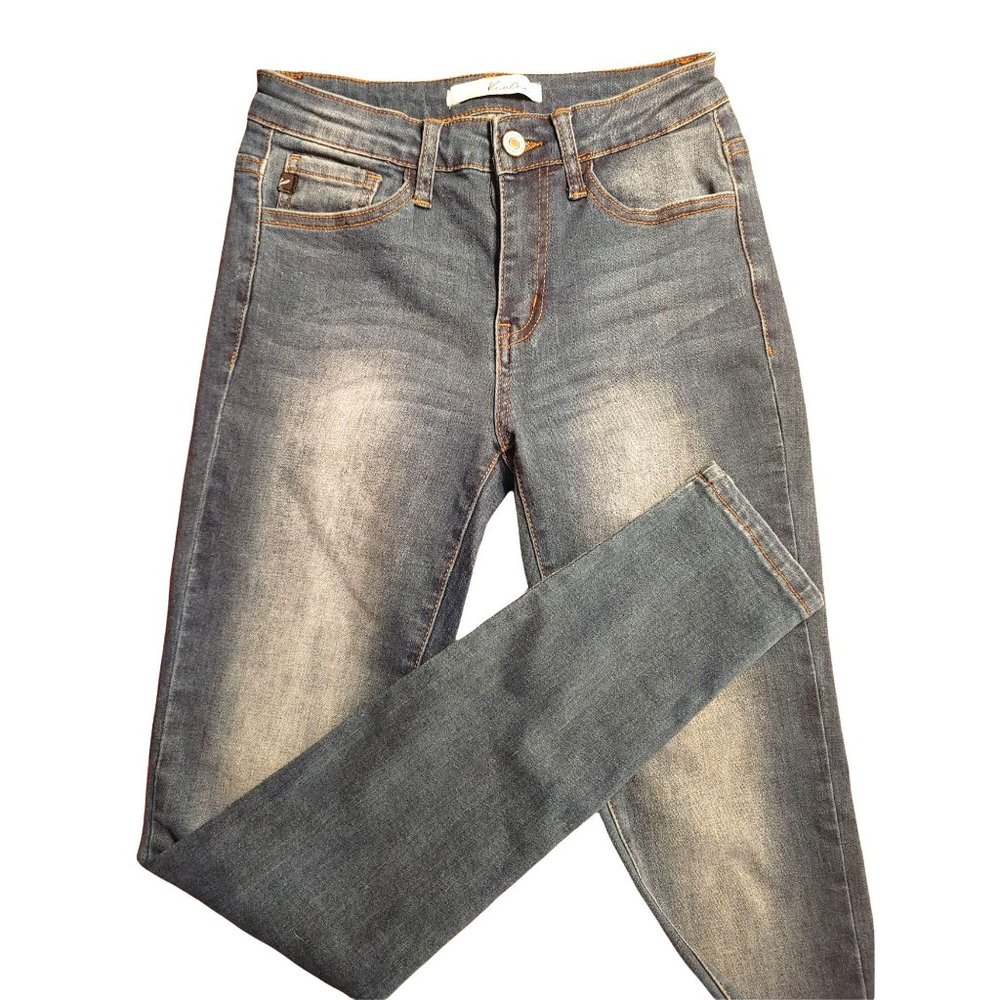 WOMENS JUNIORS KANCAN JEANS JEGGINGS‎ SLIM SKINNY BLUE STRETCH SIZE 3